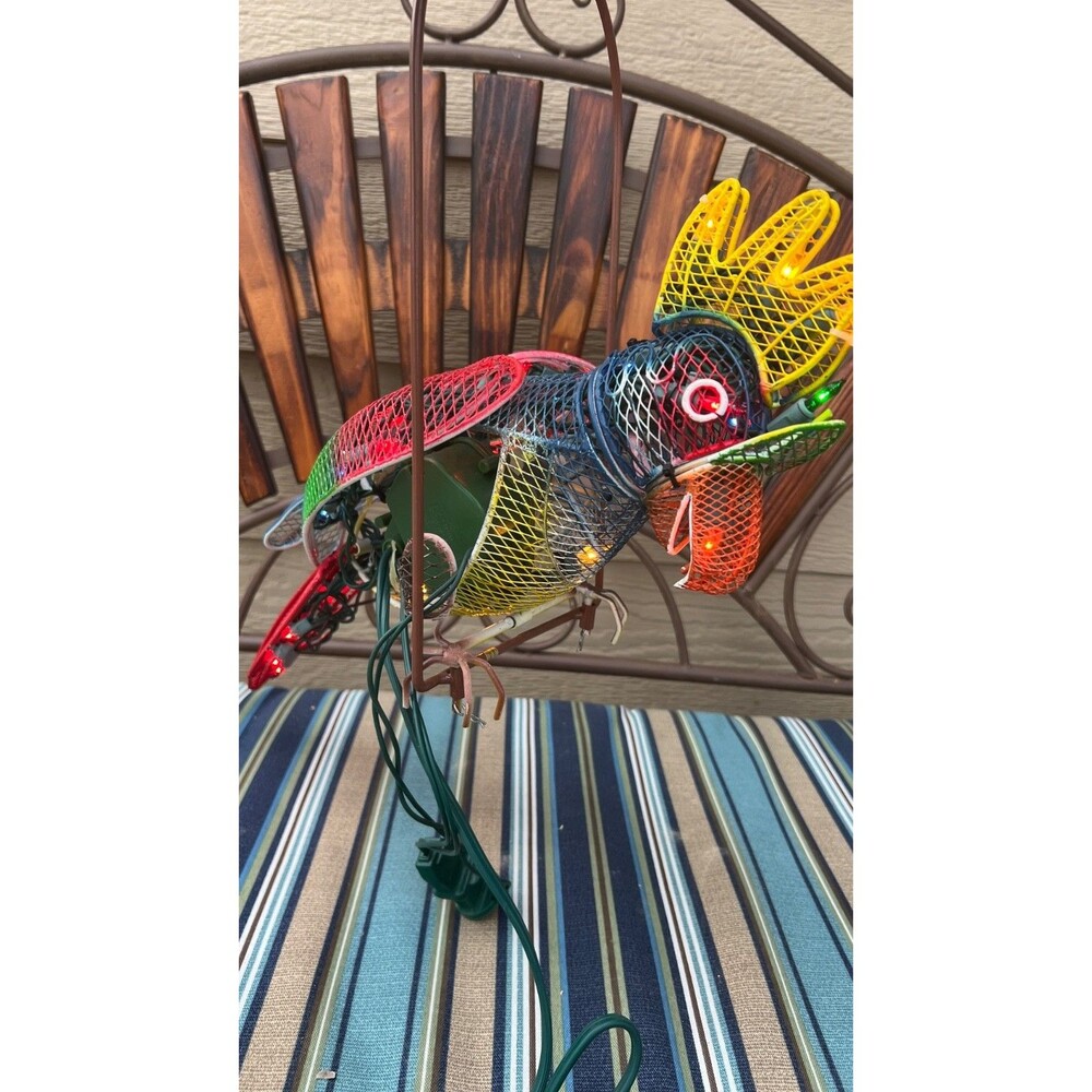 Extremely Rare Mechanical/Animated Parrot With Lights by Collections Etc